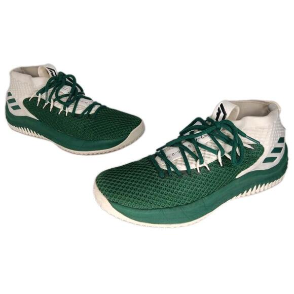 Adidas Dame 4 Basketball Shoes Men’s Size 10.5  Sneaker BOS Green Mesh CG6272 - Picture 1 of 9